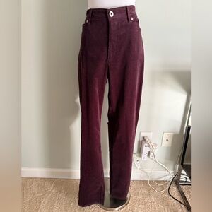 J.Jill Womens Spicedwine Corduroy 5 Pocket Pants 12T